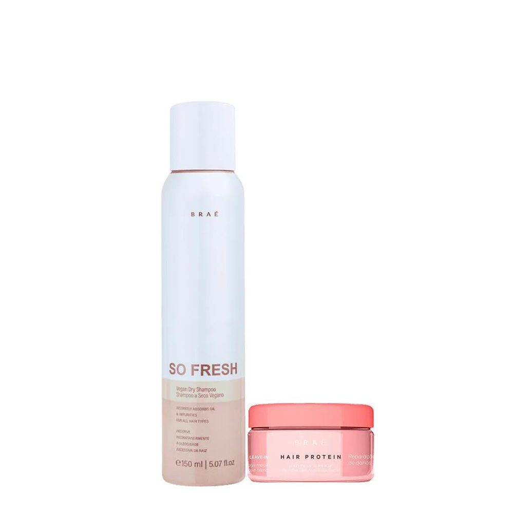 Kit Braé So Fresh Shampoo a Seco e Hair Protein Proteína Concentrada (2 Produtos)