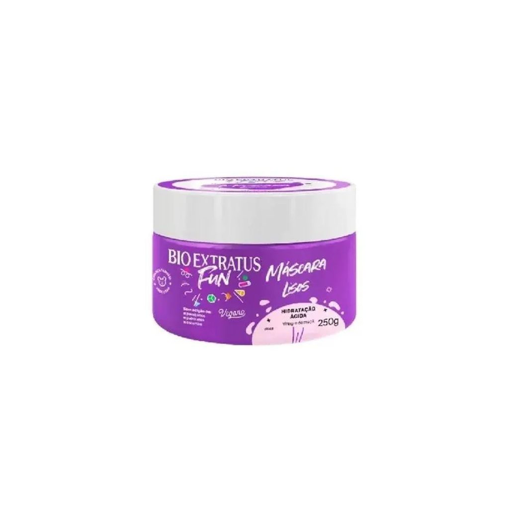 Mascara Bio Extratus Fun Lisos Hidratacao Acida 250g