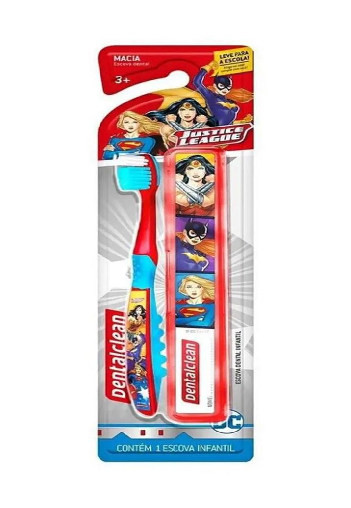 Escova Inf Dentalclean Justice League Macia
