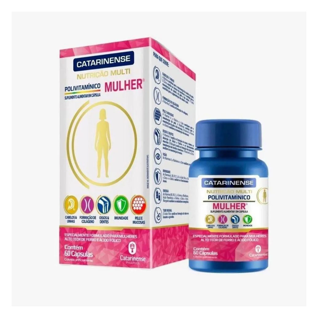 Polivitaminico Catarinense Mulher Multi 60caps