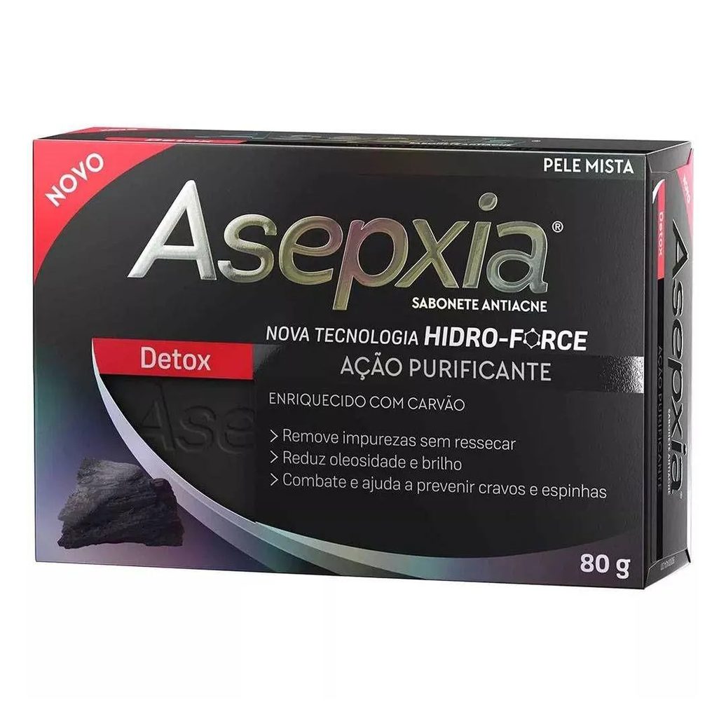 Asepxia Detox Sabonete Acao Purificante 80g