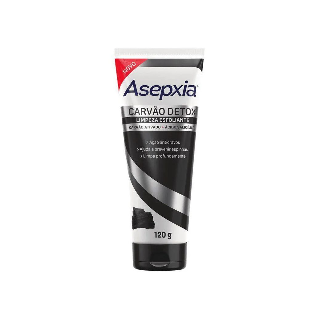 Asepxia Detox Sabonete Esfoliante Carvao Salicilico 120g