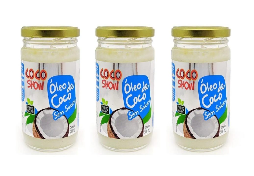 Kit 3uni Óleo de Coco sem Sabor Coco Show 500ml - Copra
