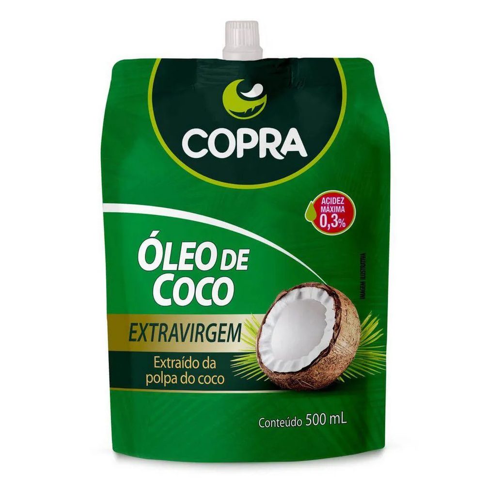 Óleo de Coco Extravirgem 500ml Pouch - Copra