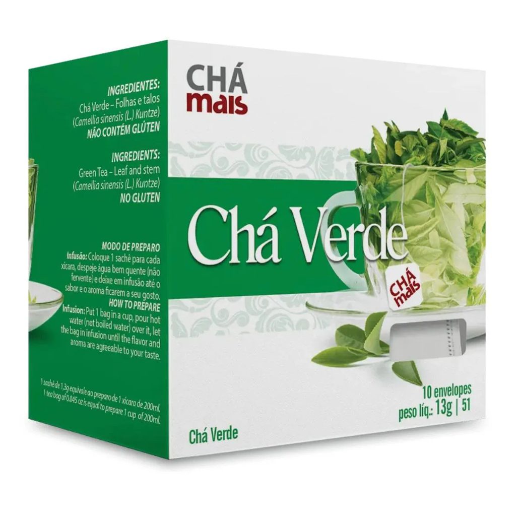 Clinicmais Chá Verde 10 Sachês 13g - Chá Mais