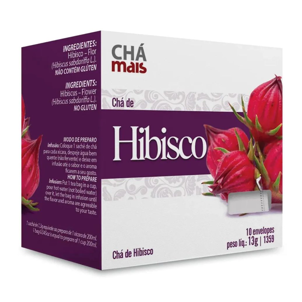 Clinicmais Chá Hibisco 10 Sachês 13g - Chá Mais