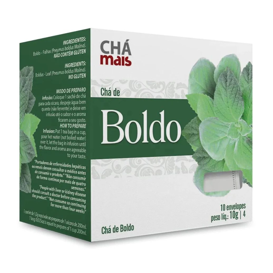 Clinicmais Chá Boldo 10 Sachês 10g - Chá Mais