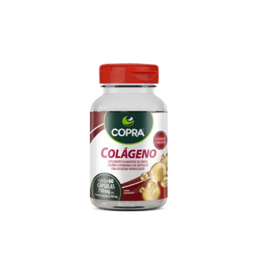 Colágeno com Vitaminas e Minerais 60 Cápsulas - Copra