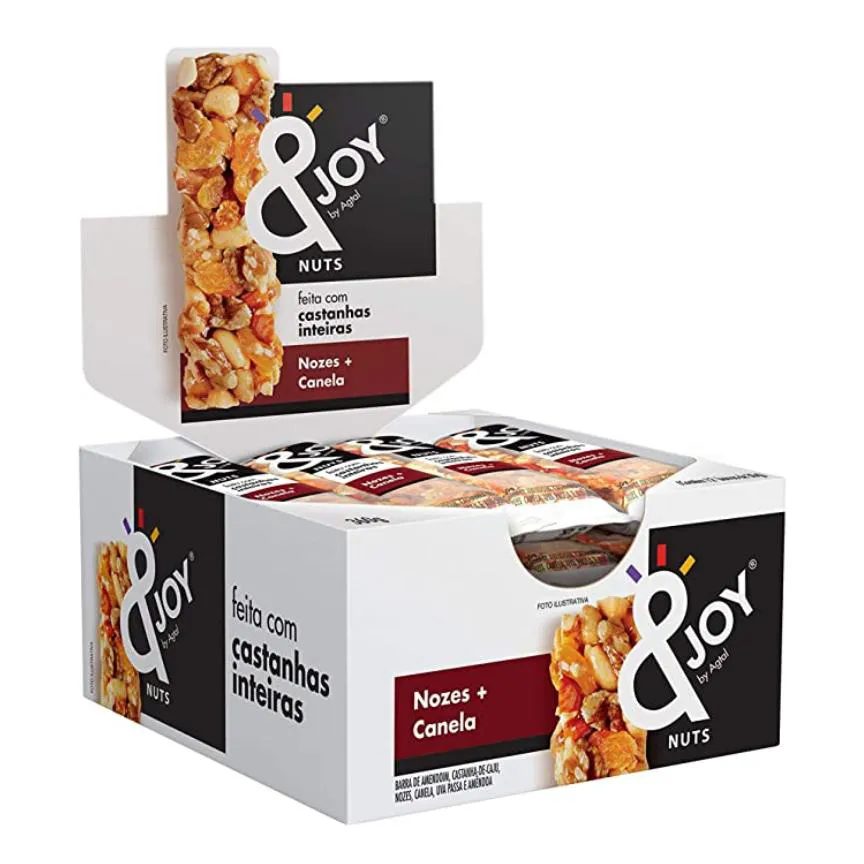 Barra Nozes e Canela Display 12uni de 30g - &joy
