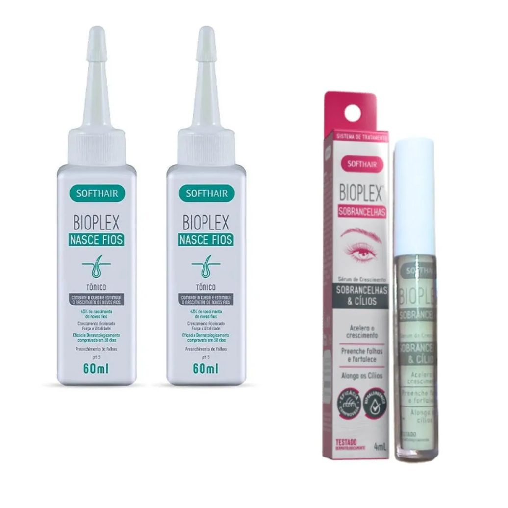 Serum para Crescer Cilios Sombrancelha + 2 Tônico de Cabelo