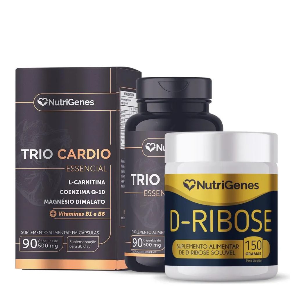 Kit Solução de Sinatra - Trio Cardio + D - Ribose Nutrigenes