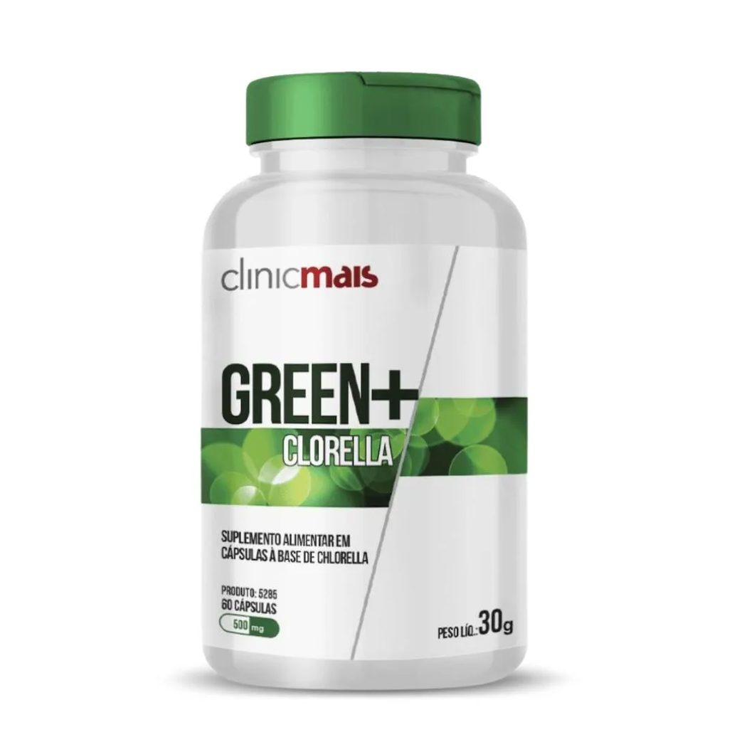 Clorella 60 cápsulas 500mg Clinicmais