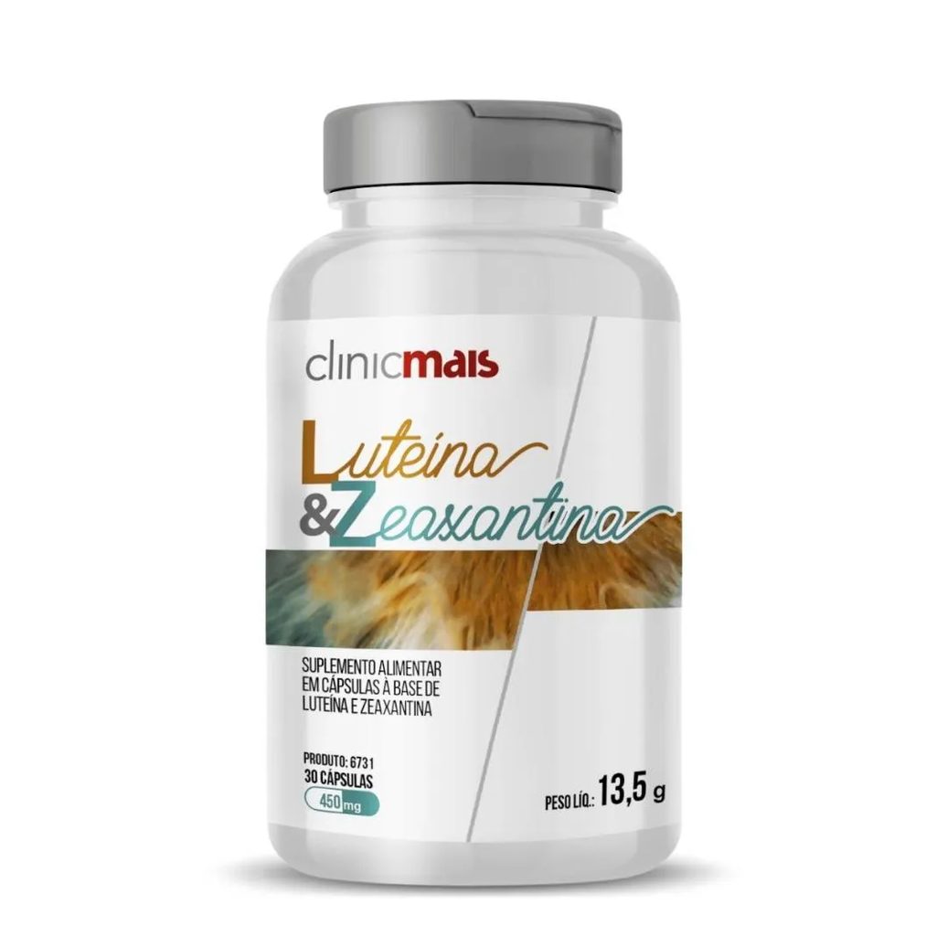 Luteína e Zeaxantina 30 cápsulas 450mg Clinicmais