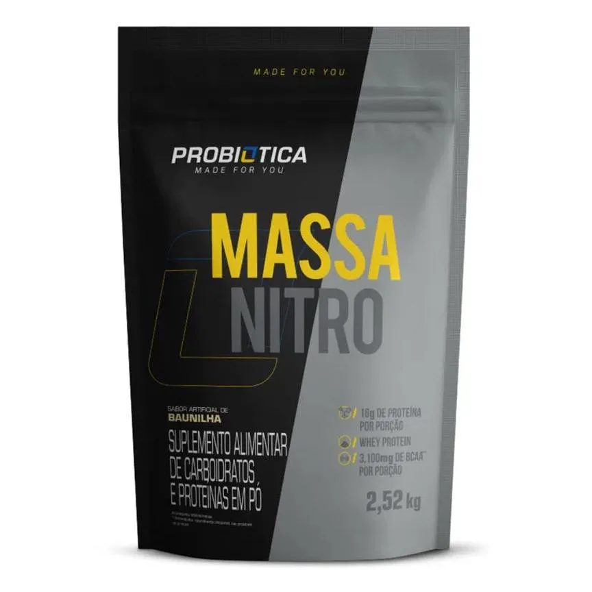 Massa Nitro Refil 2,52kg Probiotica Sabor Chocolate