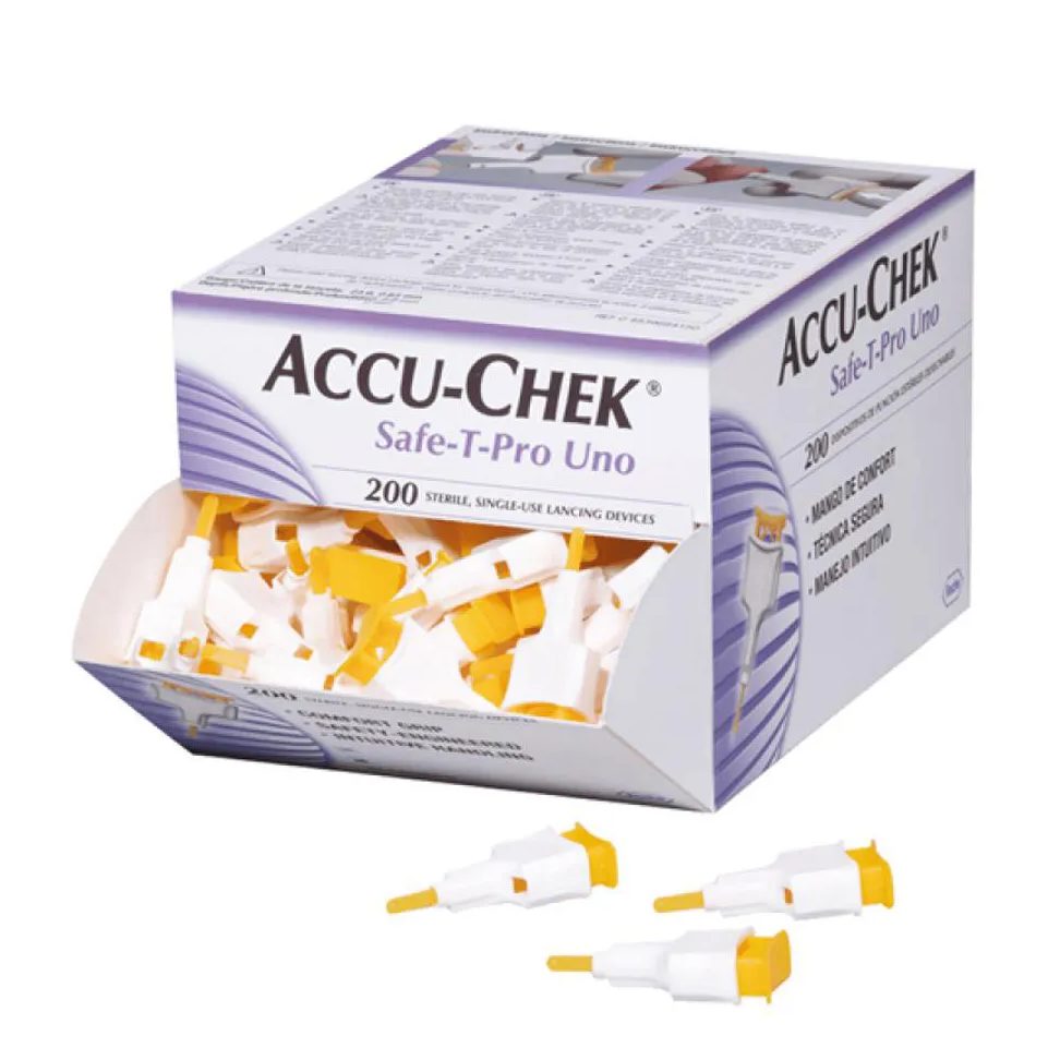 Auto Lancetas Accu-chek Safe-t-pro Uno 200 unidades
