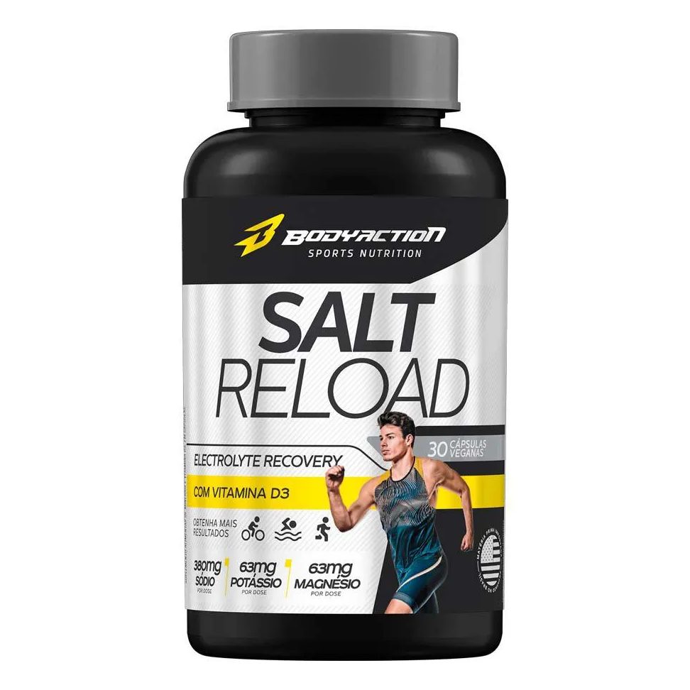Salt Reload cápsulas de Sal 30 Dias Bodyaction