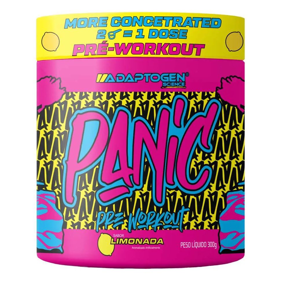 Panic Adaptogen Pré Treino Sabor Limonada 300g