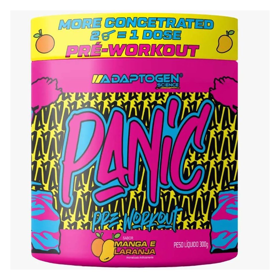 Pré-treino Adaptogen Science Panic Manga e Laranja 300g