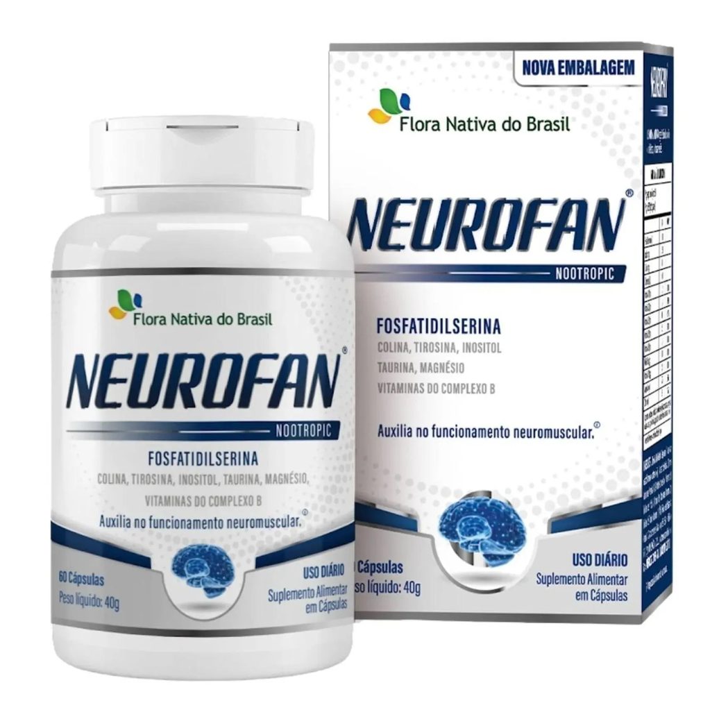 Neurofan (fosfatidilserina 100mg + Vitaminas) 60 cápsulas - Flora Nativa
