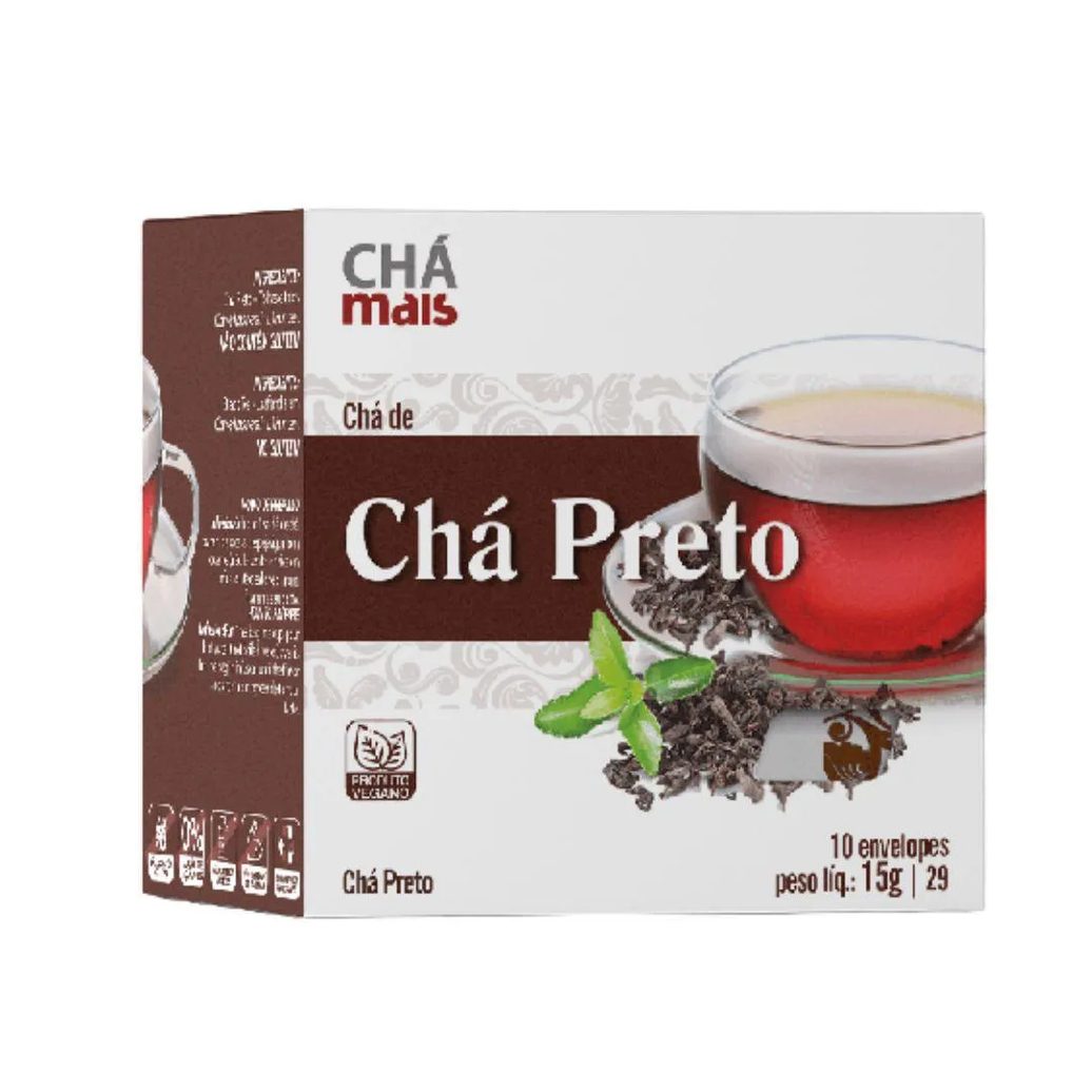 Chá de Chá Preto 10 Sachês - Chá Mais