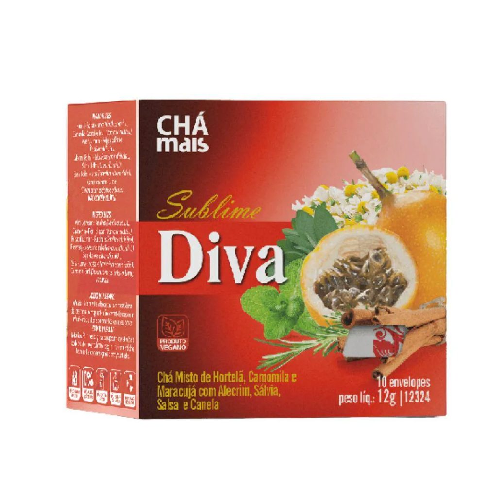 Chá Misto Sublime Diva 10 Sachês - Chá Mais