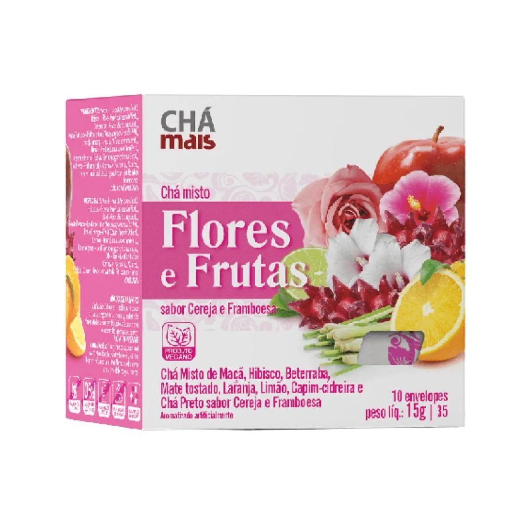 Chá Misto de Flores e Frutas 10 Sachês - Chá Mais