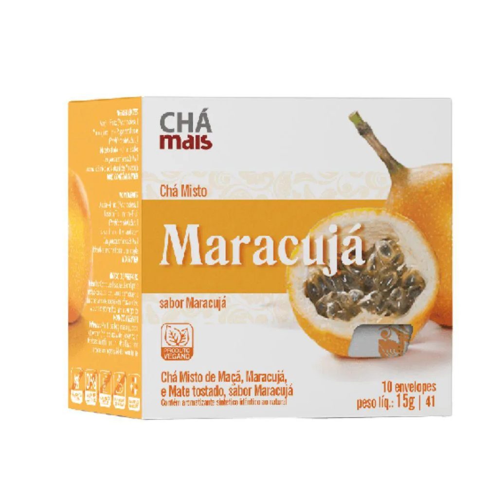 Chá Misto de Maracujá 10 Sachês - Chá Mais