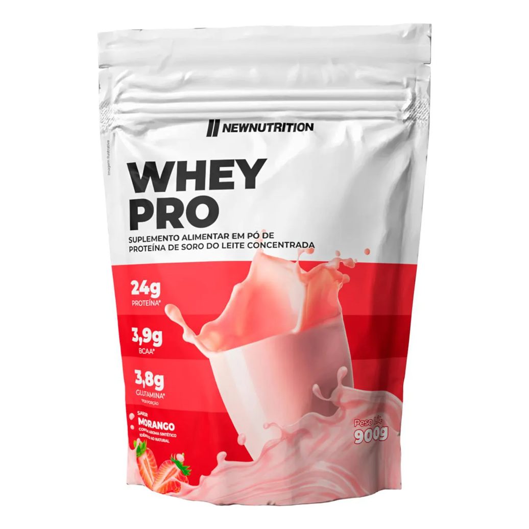 Whey Pro Newnutrition 60% Morango 900g