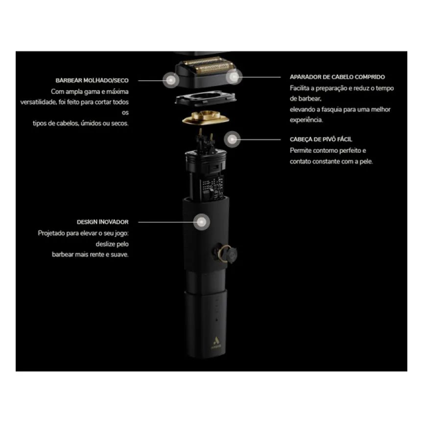 Máquina de Acabamento Andis Shaver Resurge Bivolt