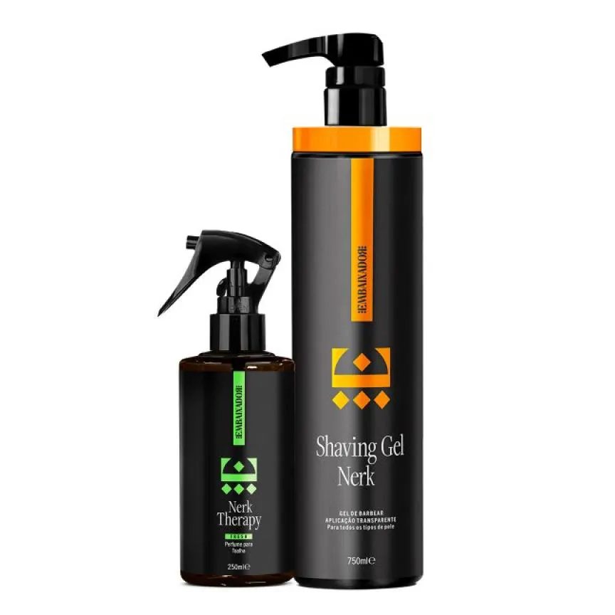 Kit Shaving Gel Nerk + Perfume Toalha Nerk Therapy Fresh 750ml