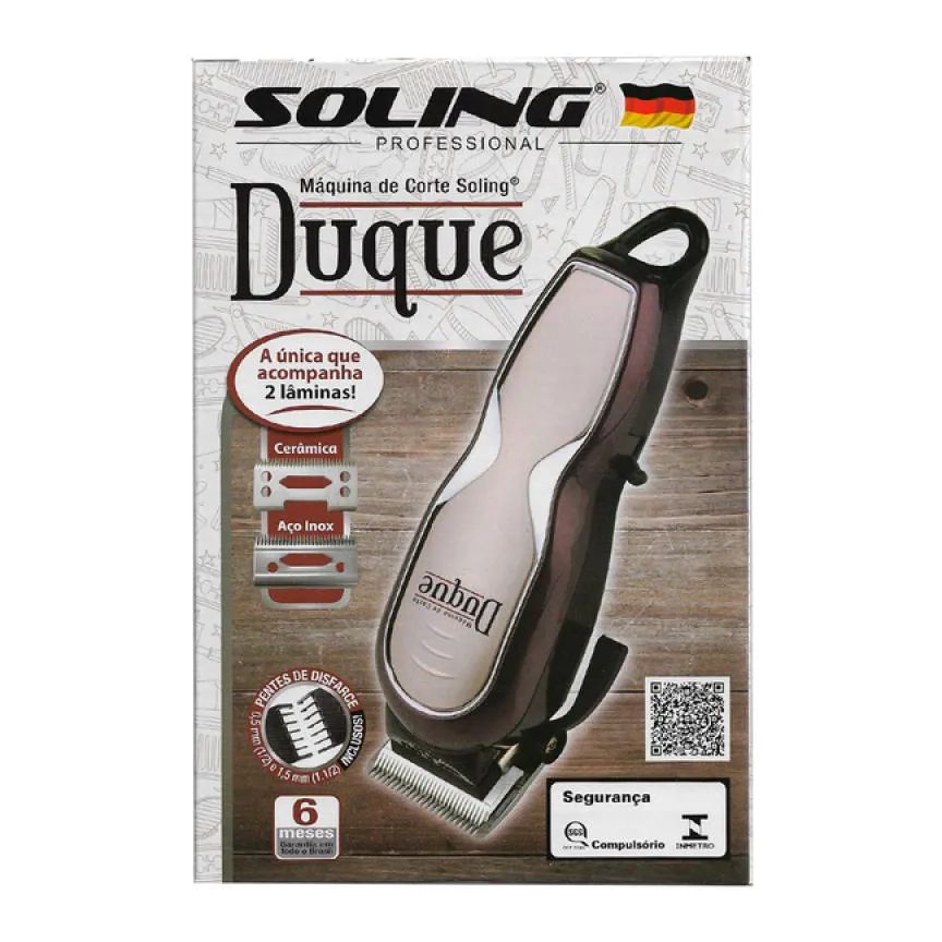 Máquina de Corte Soling Duque Cordless sem Fio Bivolt