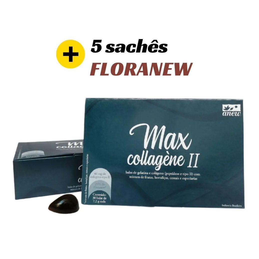 MAX COLLAGèNE TIPO 2 ANEW + 5 SACHêS DE FLORANEW