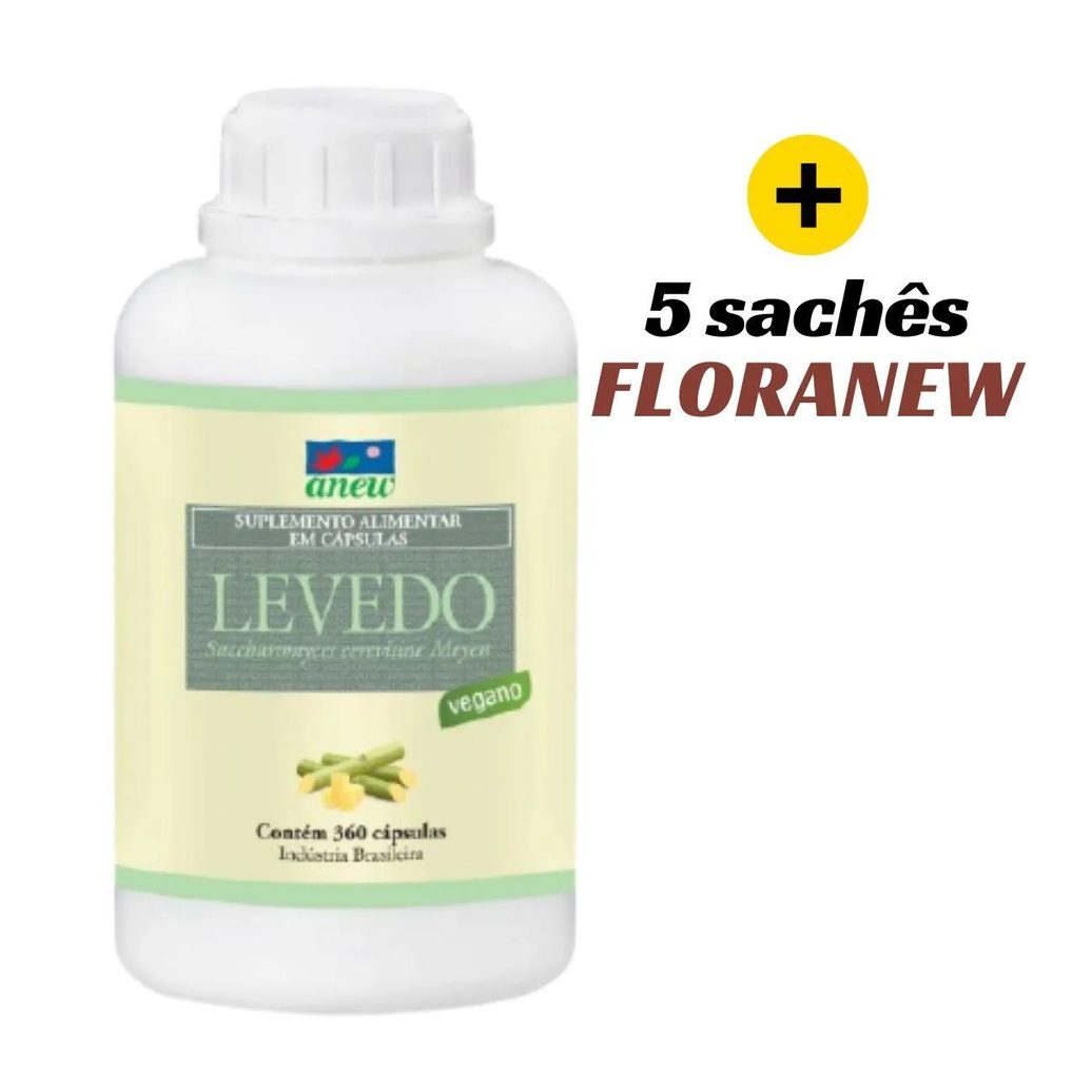 LEVEDO ANEW VEGANO 360 CáPS 360MG + 5 SACHêS FLORANEW