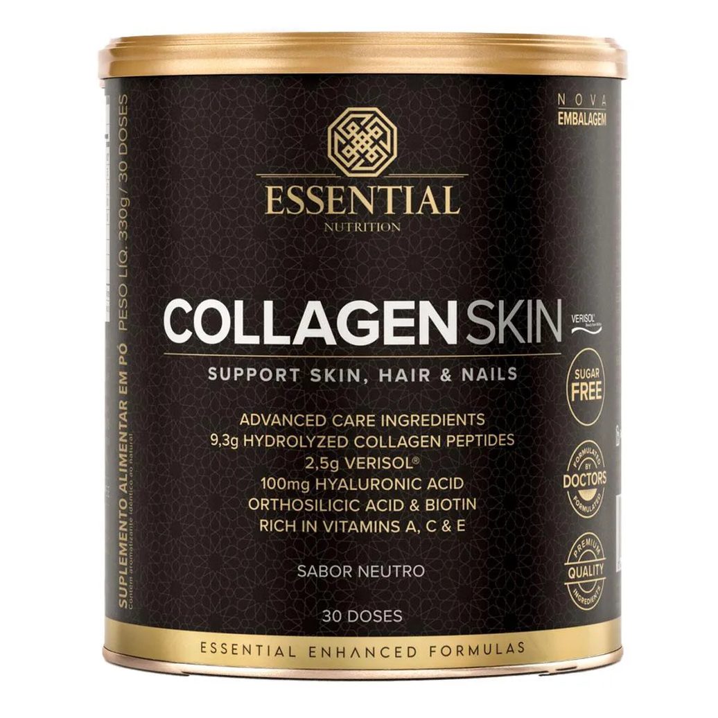 Collagen Skin Verisol + Ácido Hialurônico - Neutro - 330g - Essential Nutrition