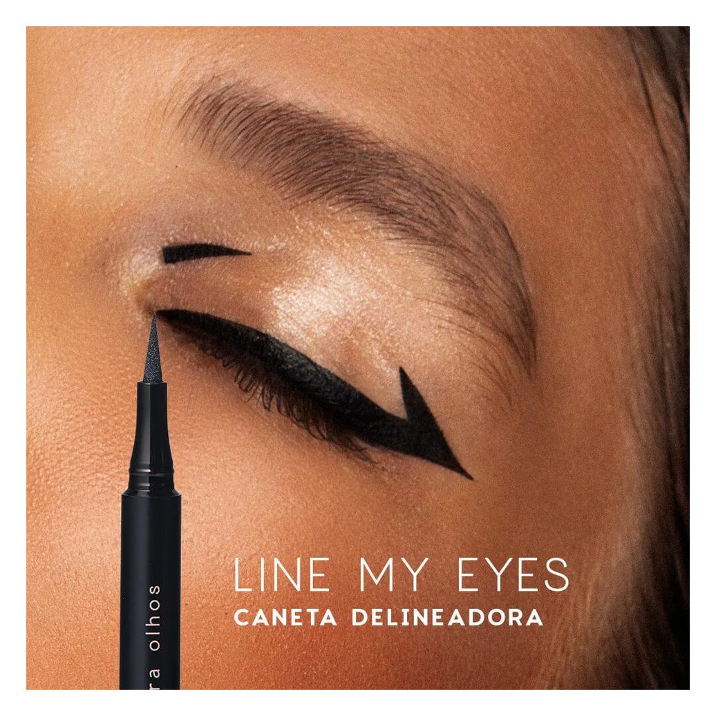 Caneta Delineadora Preta - Line My Eyes Océane Edition 1.2ml