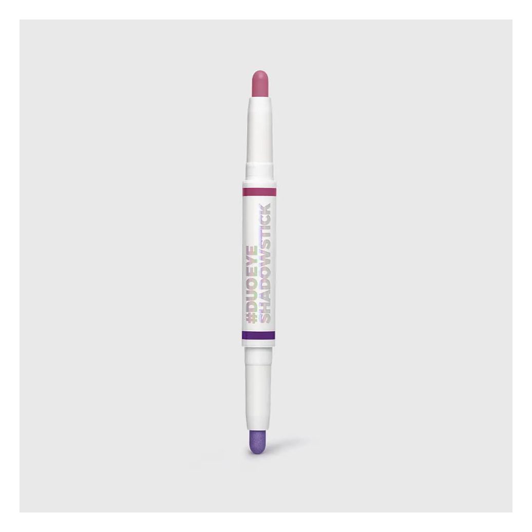 Sombra em Bastão Dupla Rosa e Violeta Larissa Manoela By Océane - Duo Eyeshadow Stick Pink Sky And Mettalic Violet 2.4g