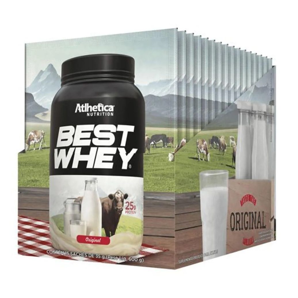 BEST WHEY - 15 SACHêS 35G ORIGINAL - ATLHETICA NUTRITION