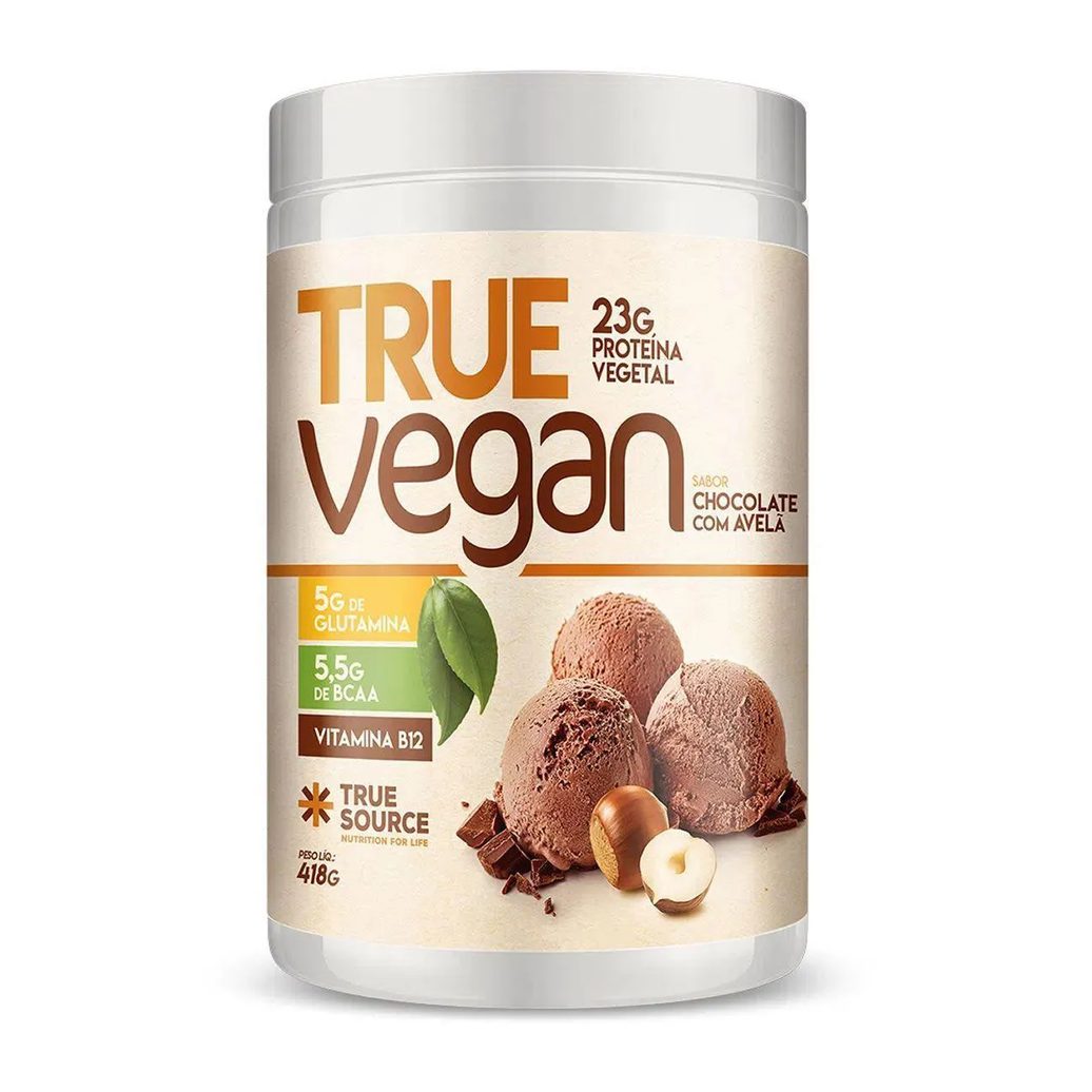 Proteína Vegetal True Source True Vegan Chocolate com Avelã 418g