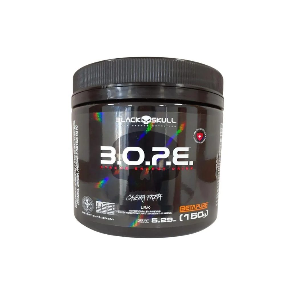 Pré-treino Black Skull Bope Beta Pure Limão 150g