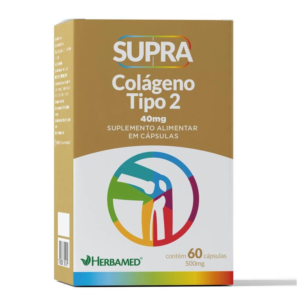 Supra Colágeno Tipo Ii - 60 Cápsulas - Herbamed