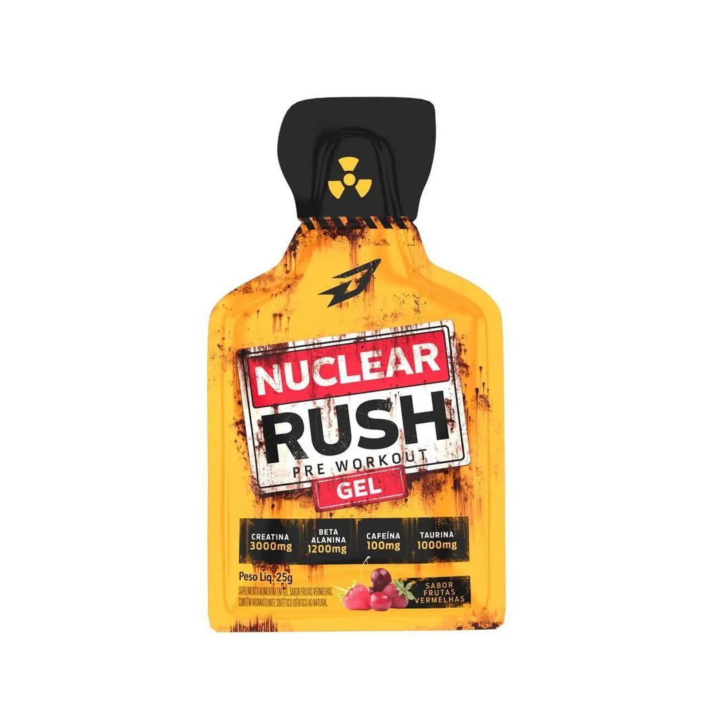 Pré-Treino em Gel Body Action Nuclear Rush Frutas Vermelhas Sachê 25g