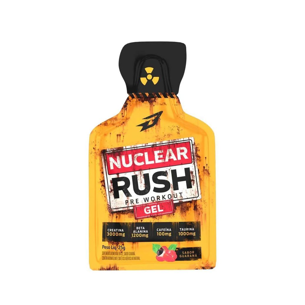 Pré-Treino em Gel Body Action Nuclear Rush Guaraná Sachê 25g