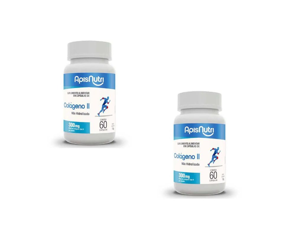 Kit 2 Colageno Ii Não Hidrolisado com 60caps - Apisnutri