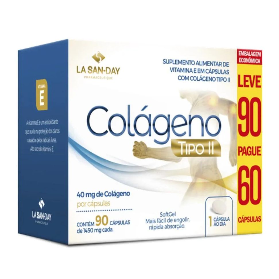 Suplemento Colágeno Tipo Ii com 90caps - La San-day