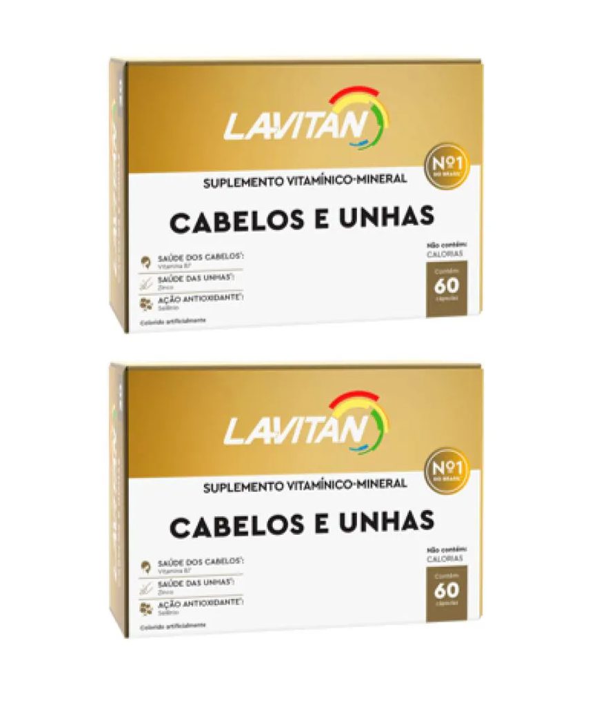 Kit 2 Lavitan Hair Cabelos e Unhas C/60 comprimidos - Cimed