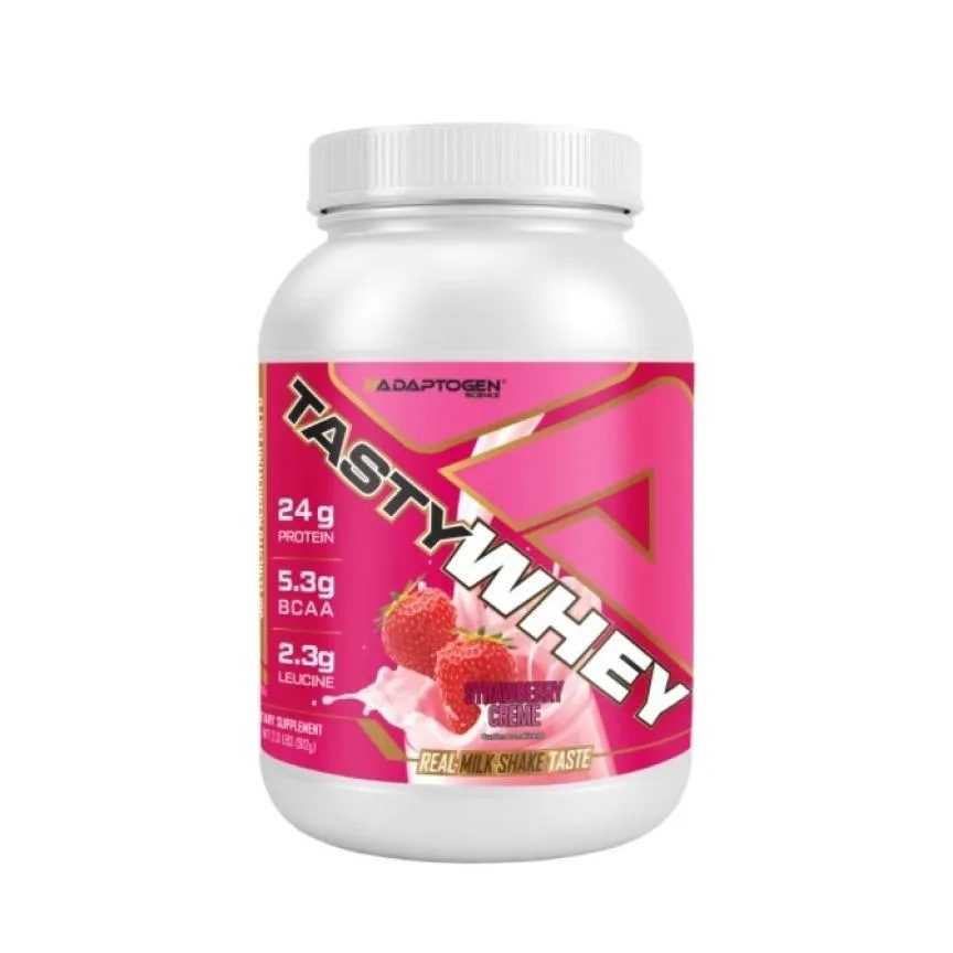 Tasty Whey (912g) - Sabor: Morango (900g)