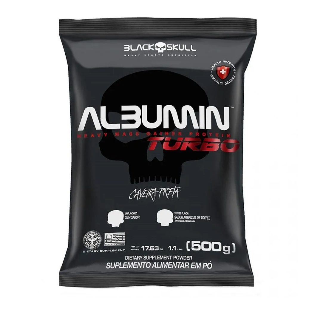 Albumin Turbo Refil (500g) - Sabor: sem Sabor
