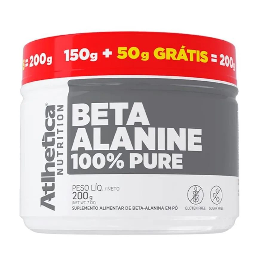 Pré-treino Athletica Nutrition Beta Alanina 100% Pure 150g + 50g Grátis