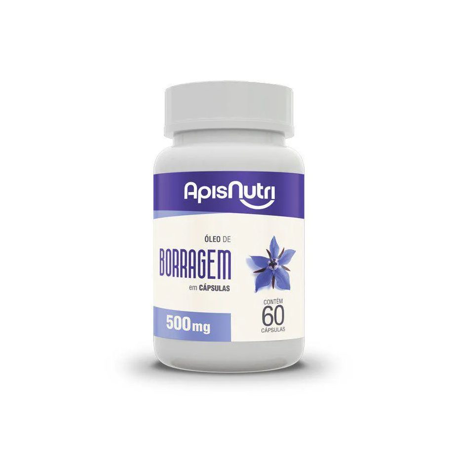 Óleo de Borragem 500mg (60 Cápsulas) - Padrão: Único
