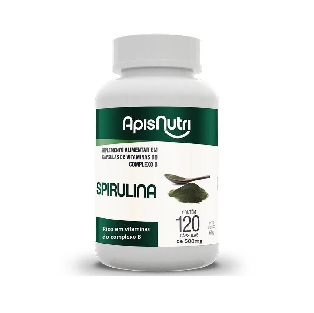 Spirulina 500mg (120 Cápsulas) - Padrão: Único